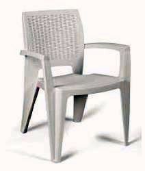 SILLON PLASTICO SFK RATTAN BLANCO