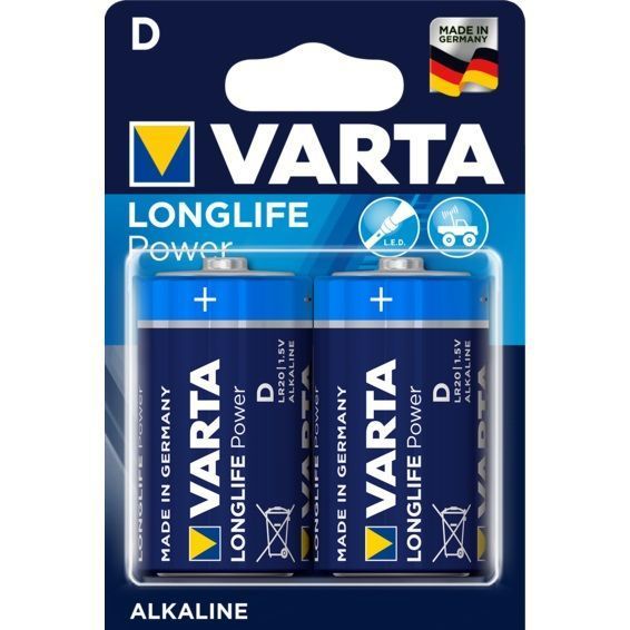 PILA VARTA L.POWER LR20 D BLISTER 2U
