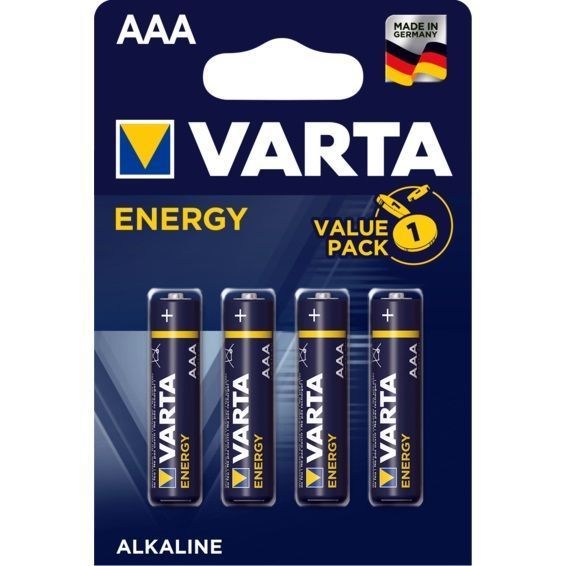 PILA AAA (LR03) BLISTER 4 UND. ENERGY VARTA
