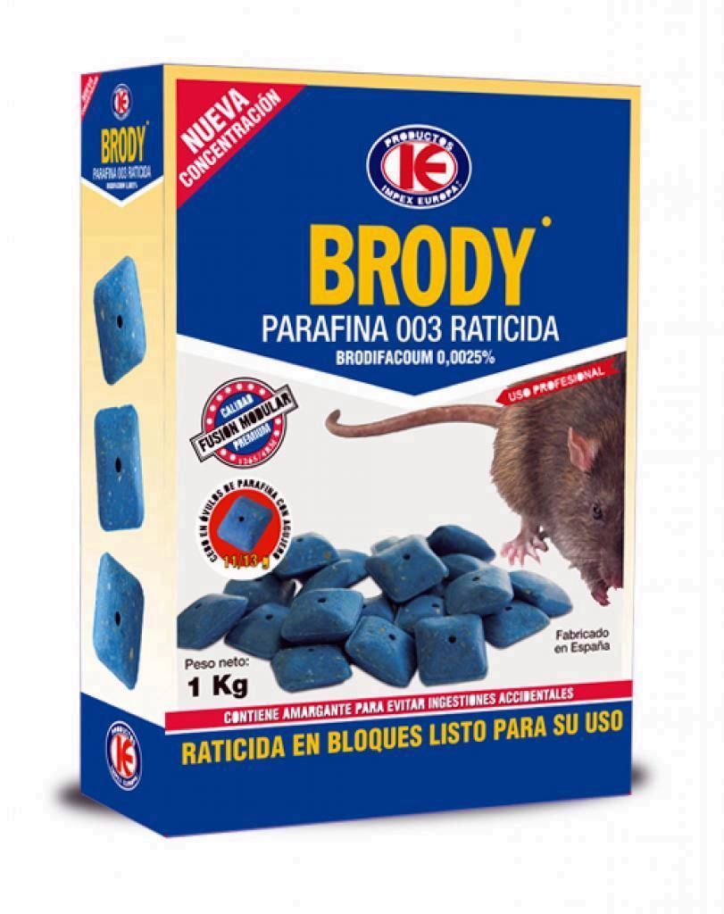 RATICIDA BRODY OVULOS 300 GRS.
