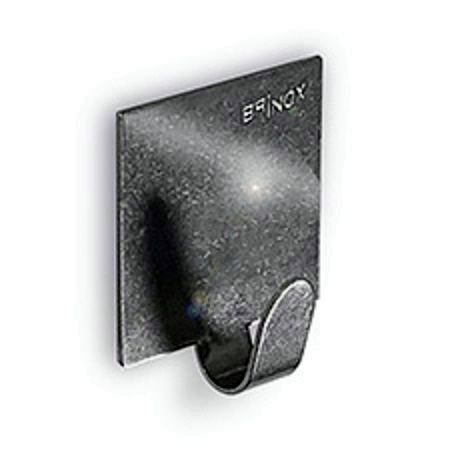 PERCHA ADHESIVA B72060E  INOXIDABLE CUADRADA MEDIANA (30X30MM) 2UND.BRINOX