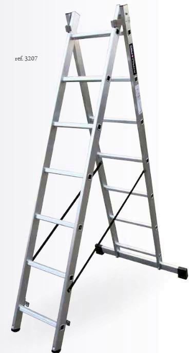 ESCALERA ALTIPESA ALUMINIO  11 PELDAÑOS 2 TRAMOS (5,25)