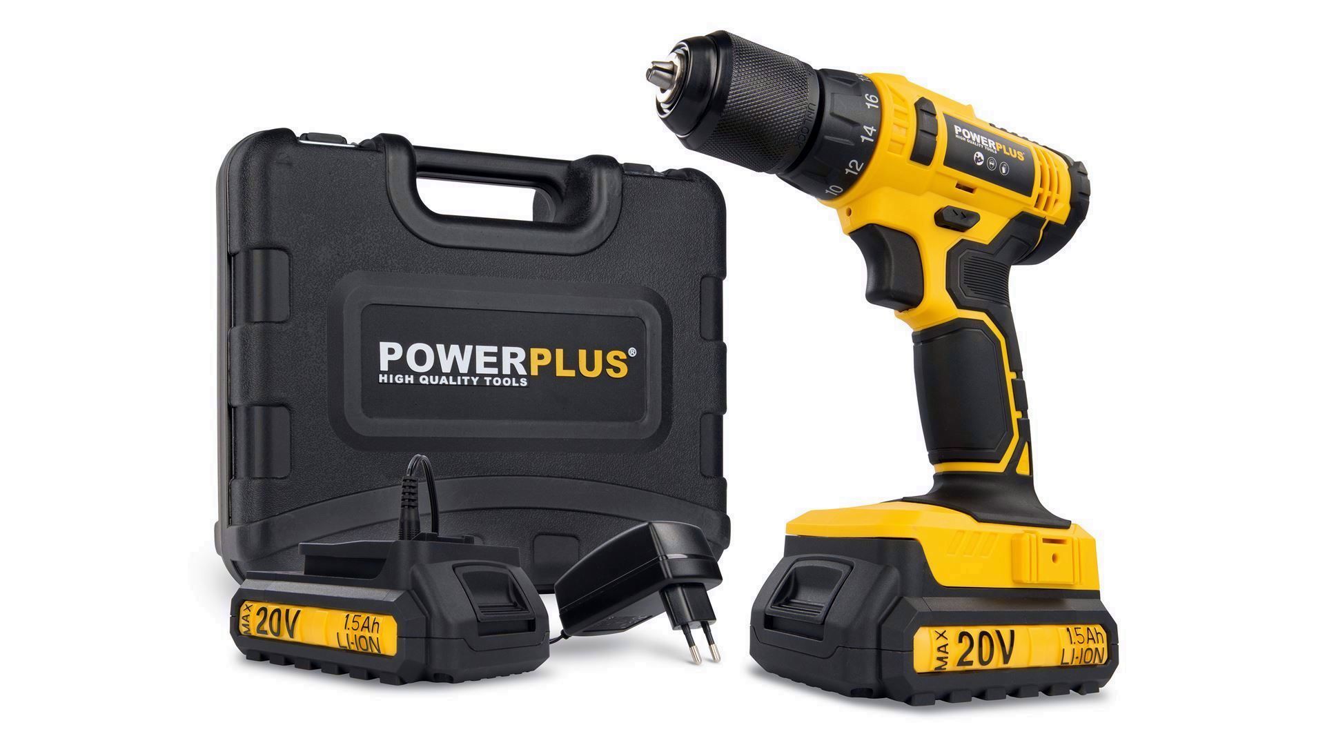 TALADRO BATERIA 20V. + 2 BAT. POWX00435 POWERPLUS