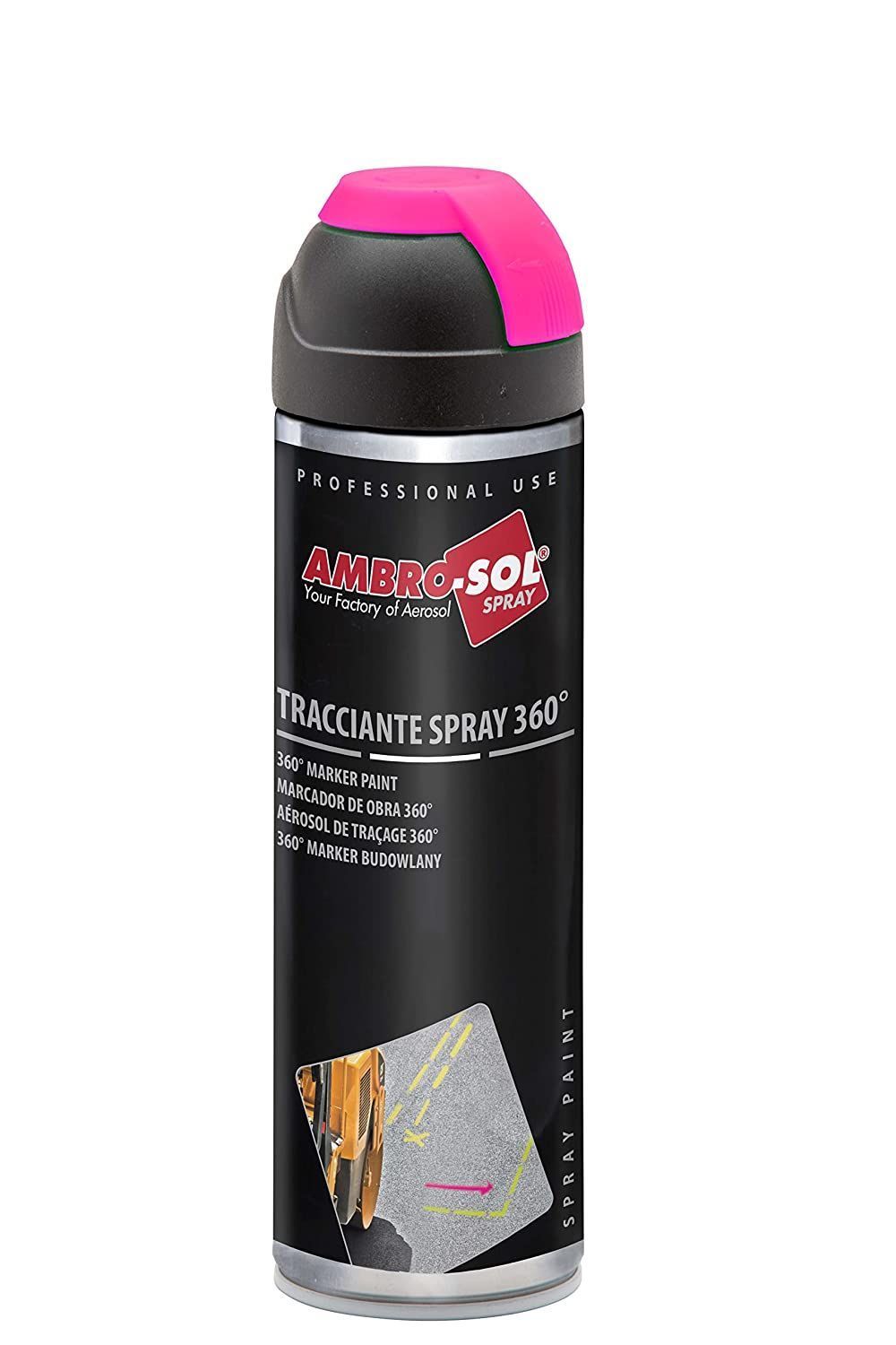MARCADOR OBRA SPRAY 500ML. FUCSIA FLUOR