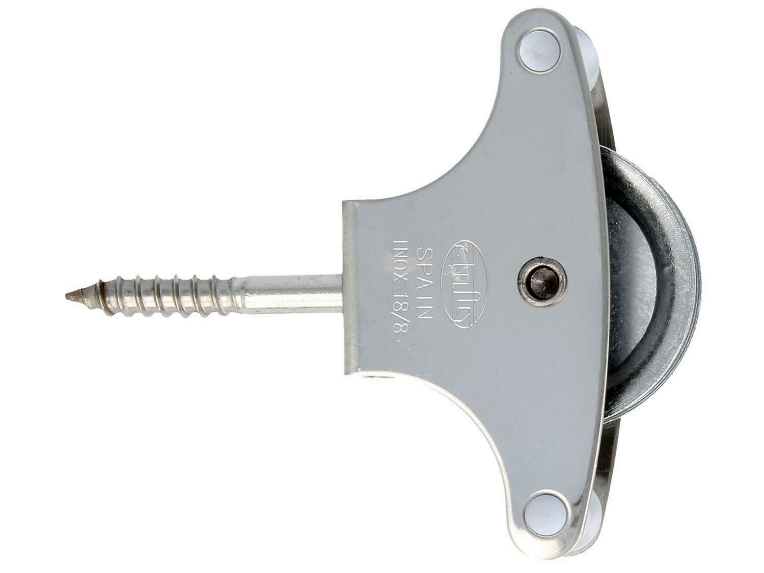 POLEA TENDEDERO AMIG N21 ACERO INOXIDABLE CON TIRAFONDO