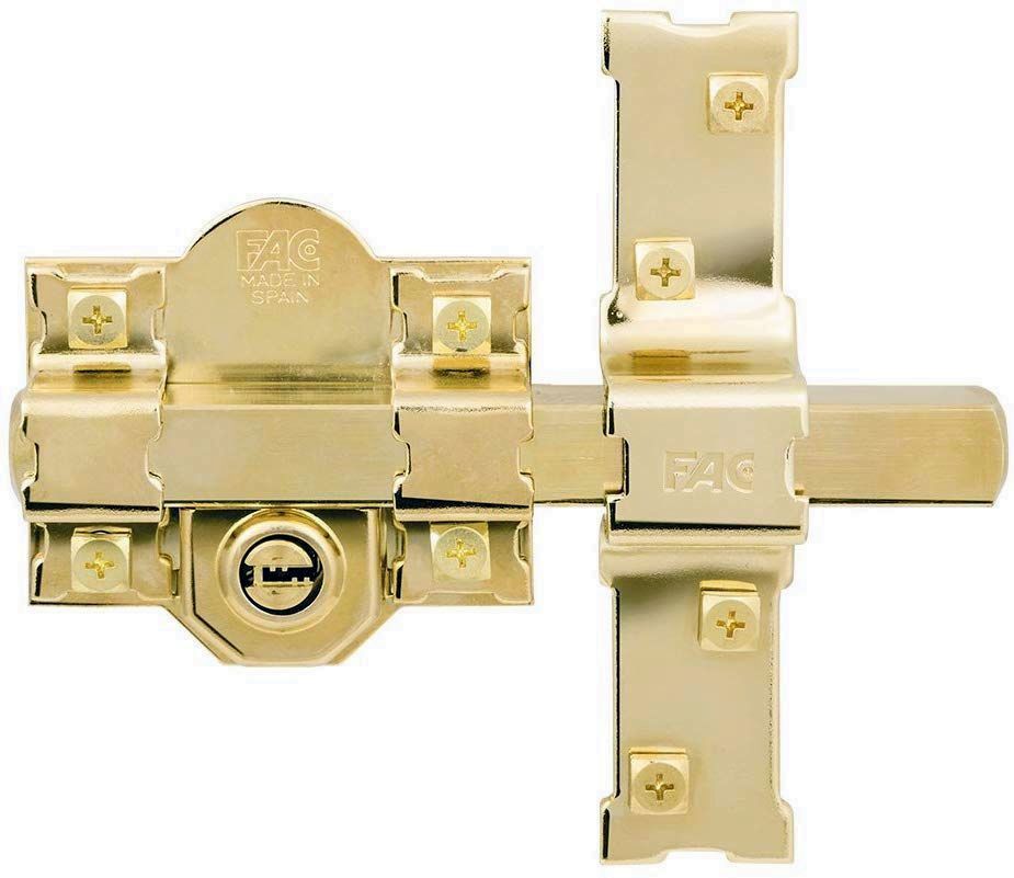 CERROJO FAC DORADO 301LP80 SEGURIDAD