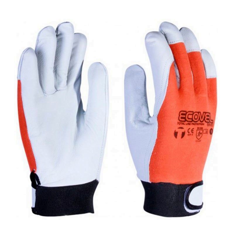 GUANTES PIEL ECOVEL EGP011 T 8 (12U)