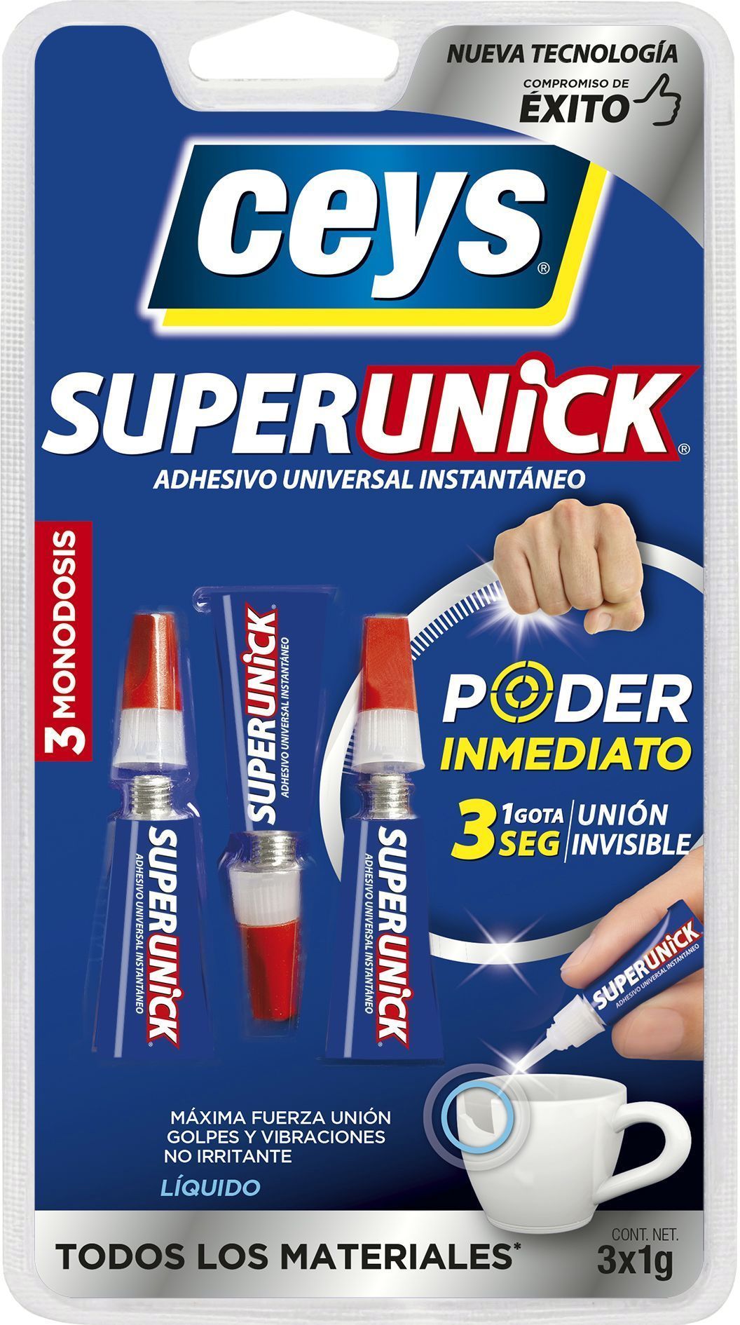 PEGAMENTO CEYS SUPERUNICK 3GR. (B/3X1GR.)