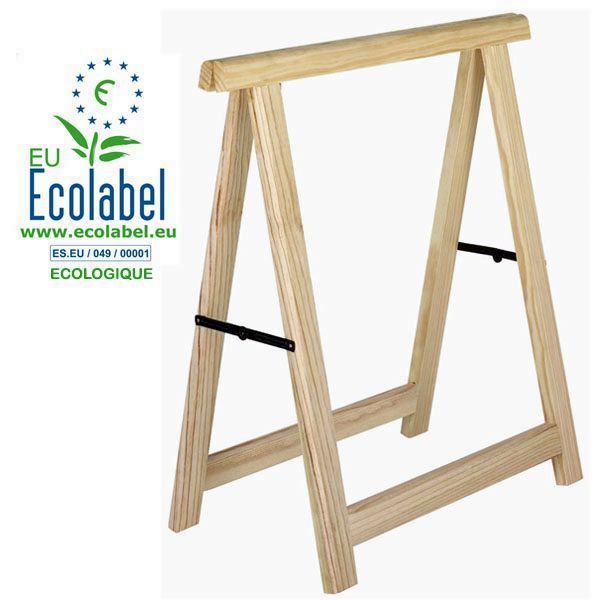CABALLETE MADERA PINO  77 X 73'5 CMS. BISAGRA NEGRA