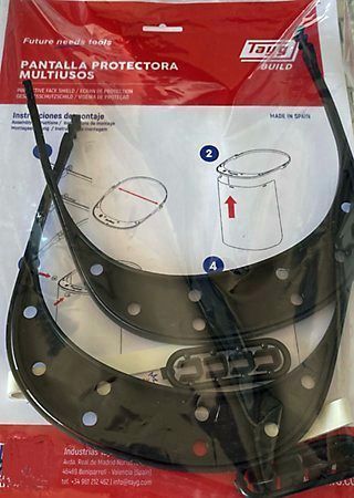 PROTECTOR FACIAL TAYG ROJO BUILD (2 UDS)