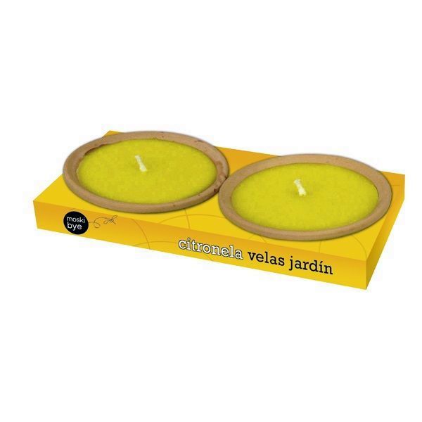 VELA PLATO TERRACOTA CITRONELA (PACK 2UDS.) FLOWER