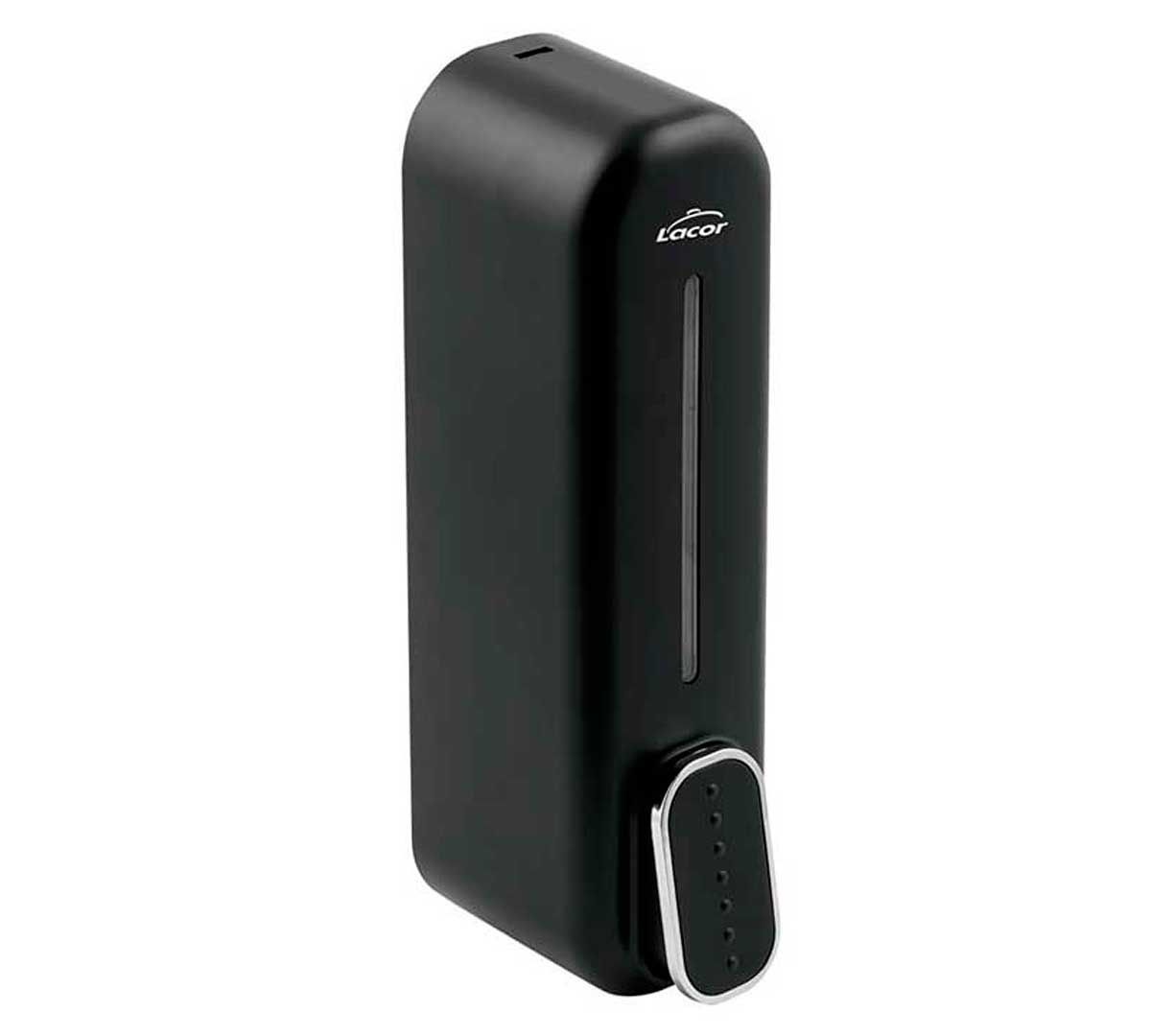 DISPENSADOR GEL MANUAL NEGRO 350 ML.