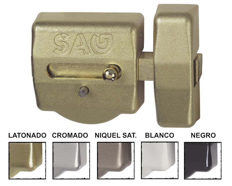 CERROJO SAG MODELO CSI (AACP0142) LATONADO 5 LLAVES