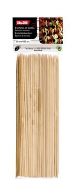 BROCHETAS DE BAMBU IBILI 20CMS. BOLSA 100UDS