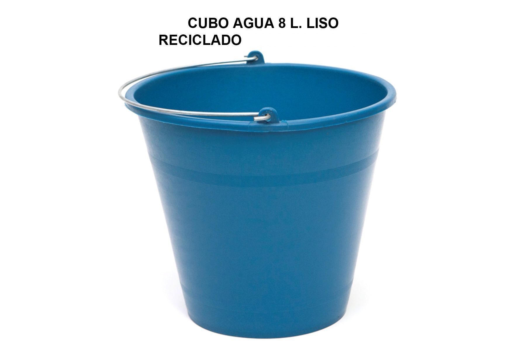 CUBO AGUA PLASTICO PROMO  8 LTS. AZUL