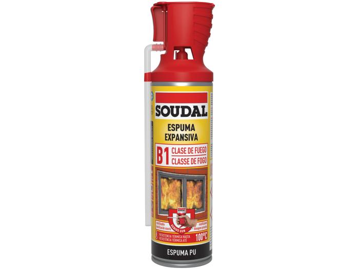 ESPUMA POLIURETANO SOUDAL FUEGO B1 500ML 100
