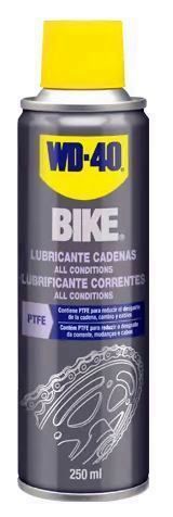 LUBRICANTE WD40 BIKE CADENAS (TODAS LAS CONDICIONES) 250 ML.