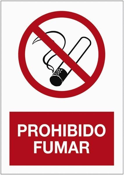 CARTEL (DINA4) PROHIBIDO FUMAR P102.