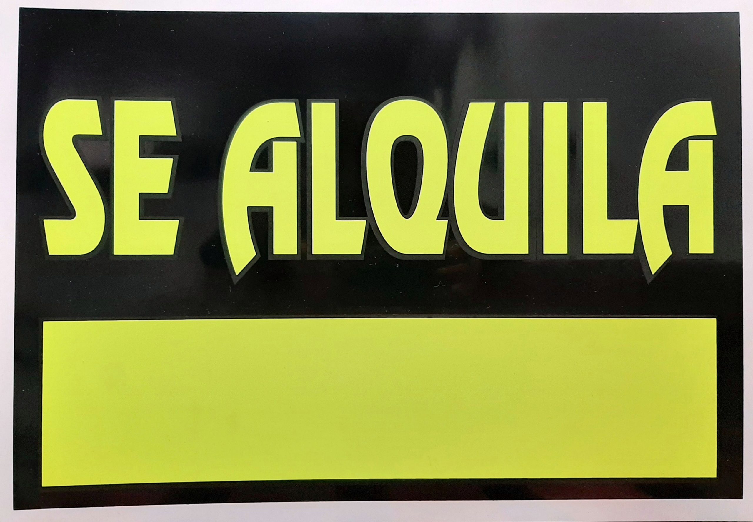 CARTEL 50X35 CMS. "SE ALQUILA" 2130C.