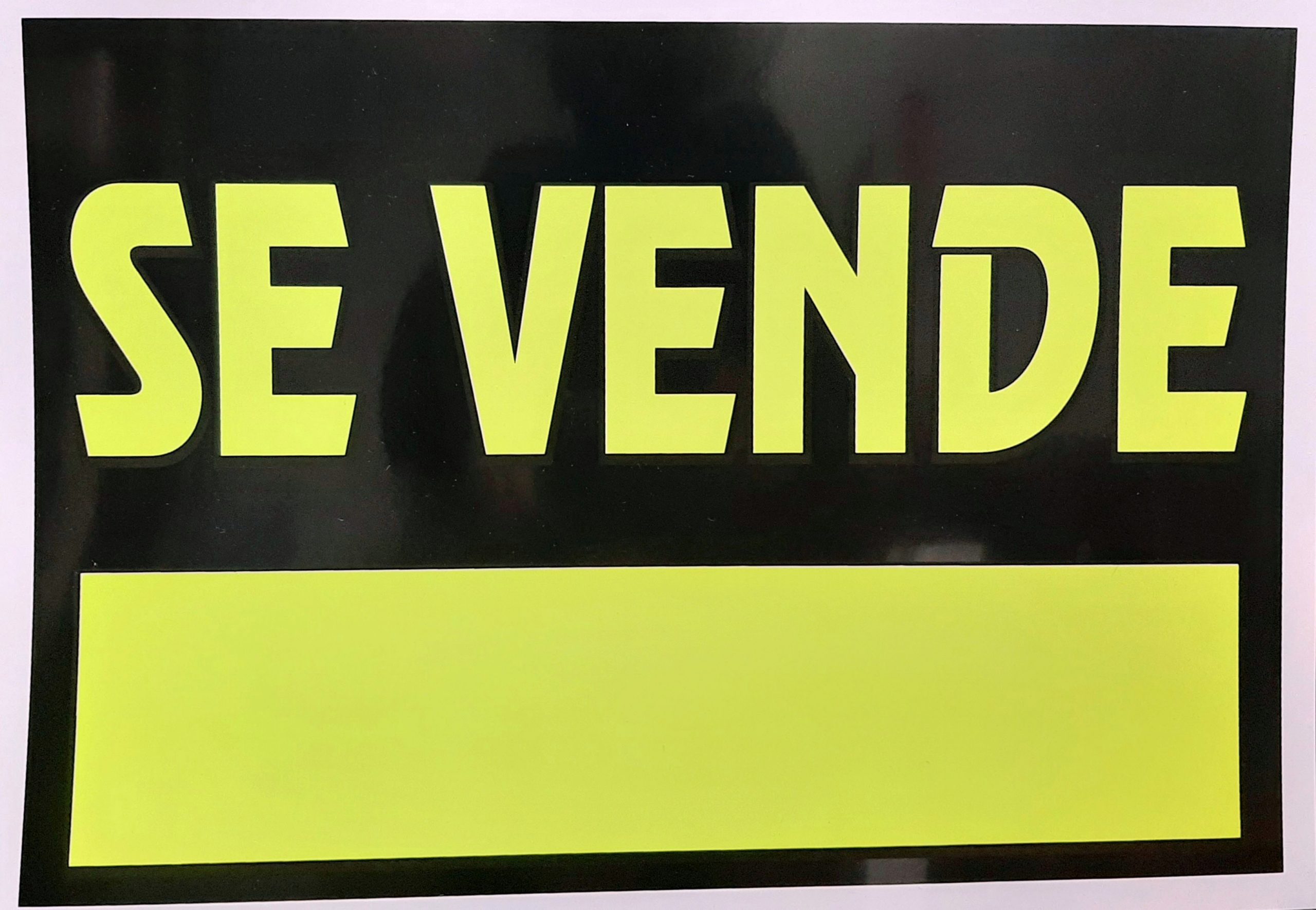 CARTEL 50X35 CMS. "SE VENDE" 2130A.
