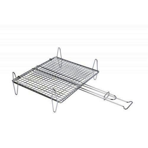 PARRILLA CROMADA PESCADO DOBLE 30X35CM SAUVIC