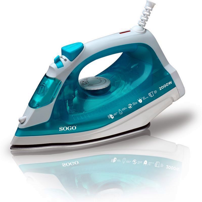 PLANCHA VAPOR ELECTRICA SOGO 2000 W.