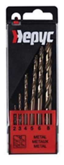ESTUCHE HEPYC BROCA COBALTO 6 UNID.