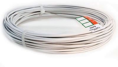 ROLLO ALAMBRE FORRADO BLANCO  100MTS.