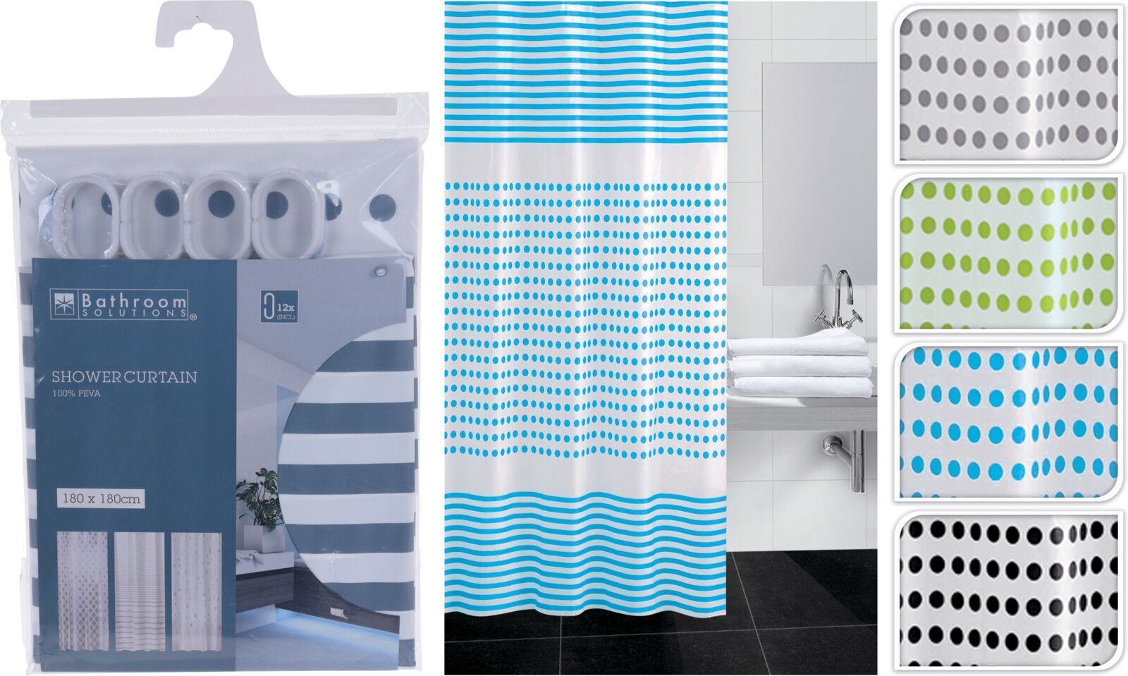 CORTINA DE DUCHA KOOP 180X180 CMS.