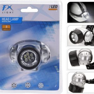 LINTERNA PARA CABEZA FXLIGHT 7 LEDS