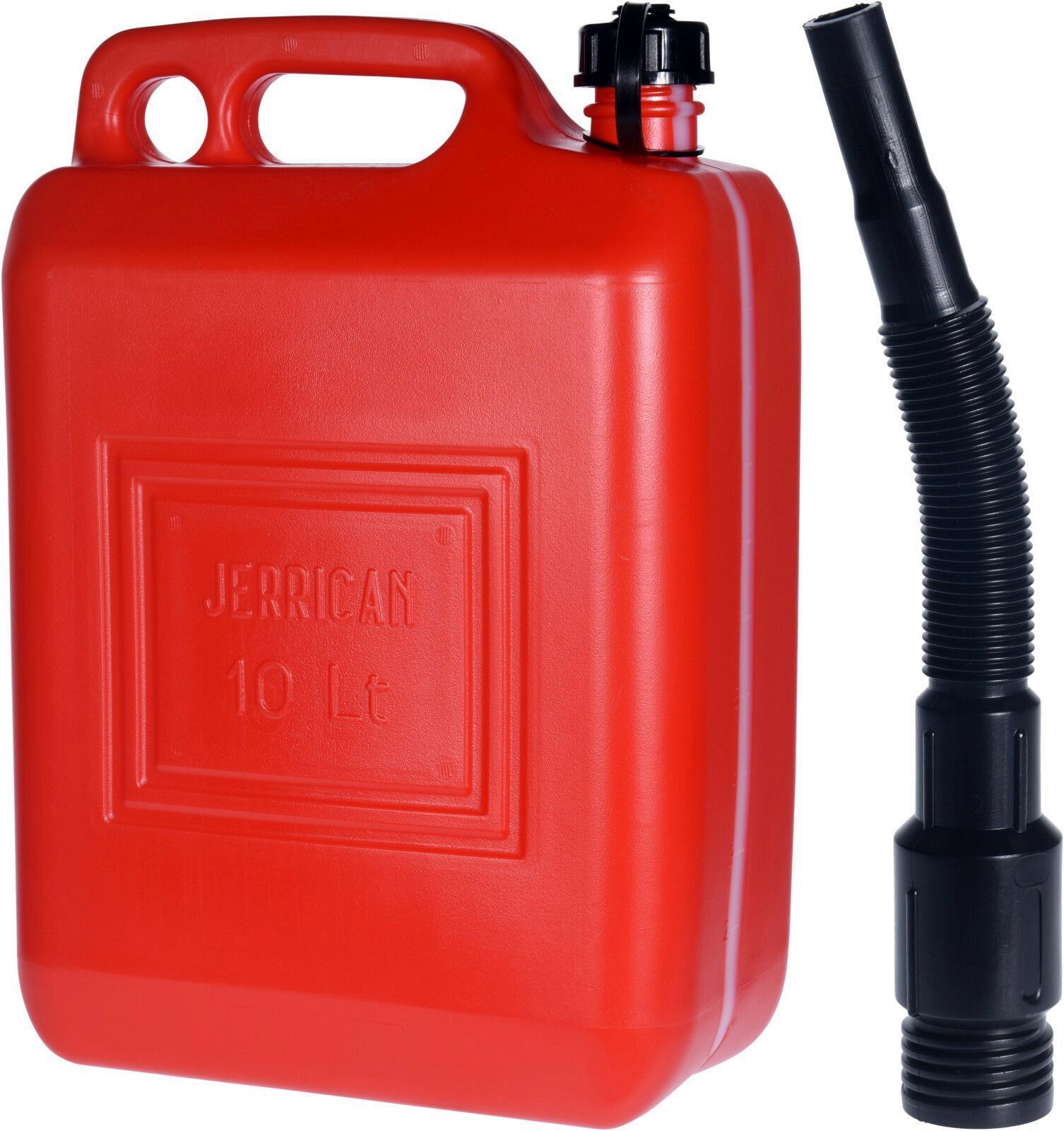 BIDON CARBURANTE KOOP PLASTICO  ROJO C/CANULA 10 LTS