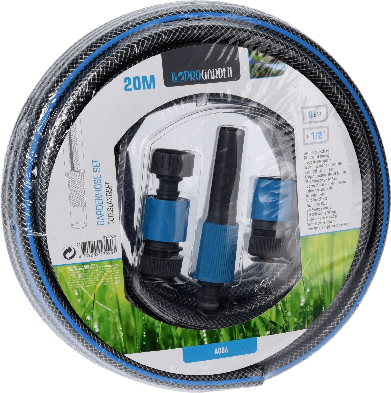MANGUERA PROGARDEN 1/2 CON ACCESORIOS ROLLO 20 MTS.