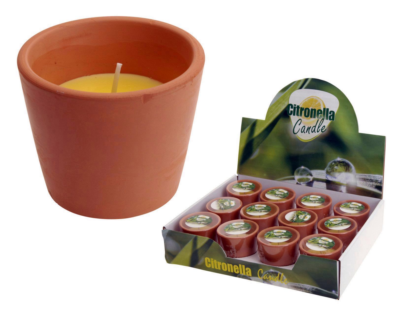 VELA CITRONELA VASO TERRACOTA KOOP