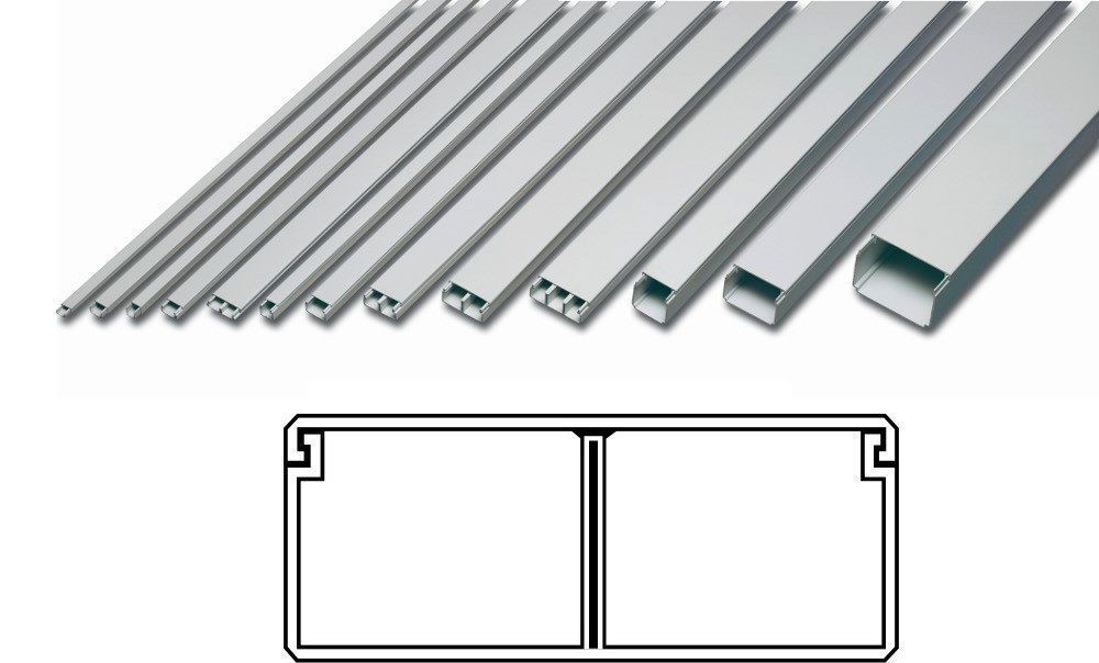 CANALETA 16X40MM. 2MTS. BLANCA