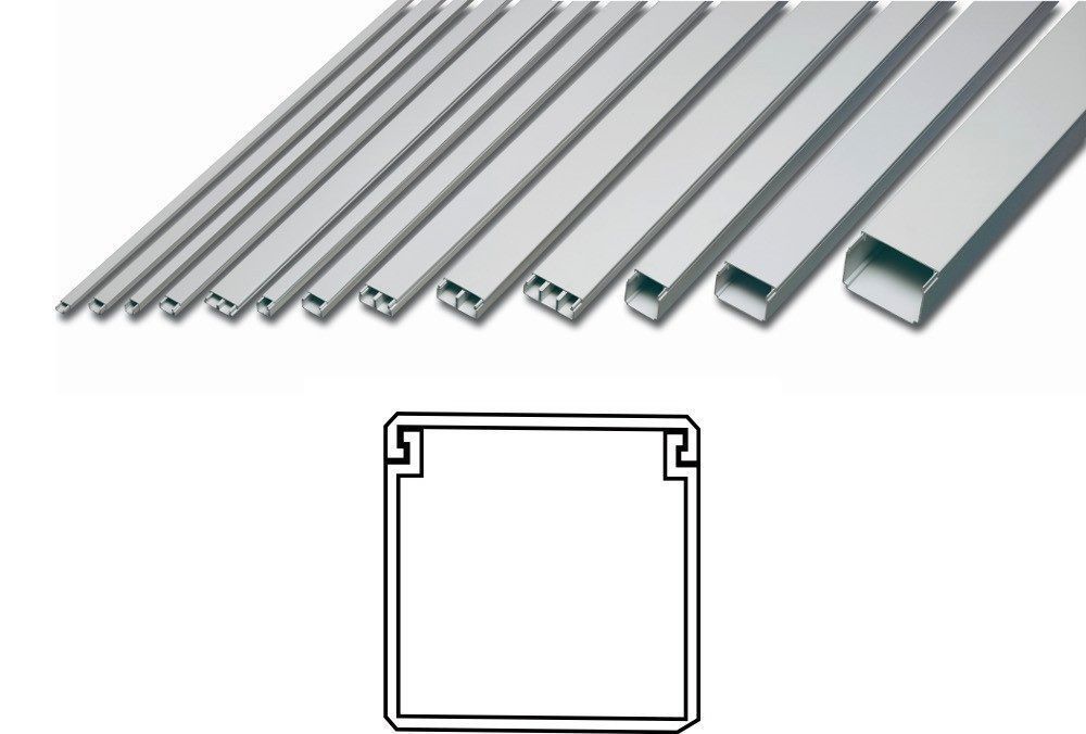 CANALETA 40X40MM. 2MTS. BLANCA