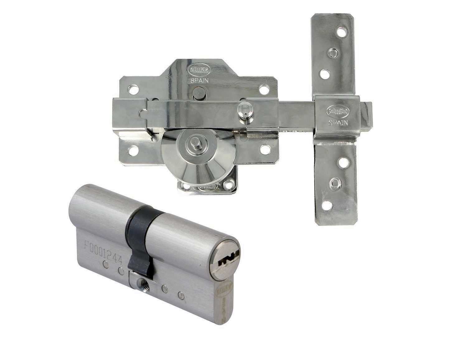 CERROJO AMIG CROMO MODELO 1 PLUS+CILINDRO 3535