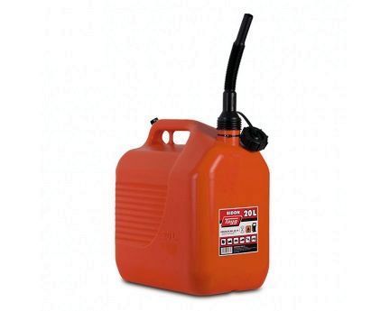 BIDON CARBURANTE TAYG PLASTICO ROJO C/CANULA  5 LTS