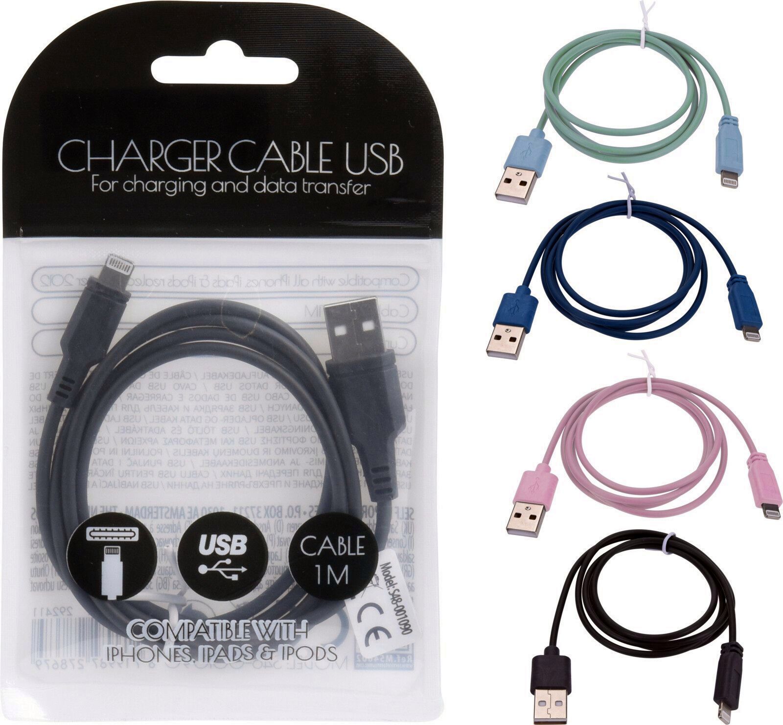 CABLE CARGADOR USB TIPO IPHONE KOOP