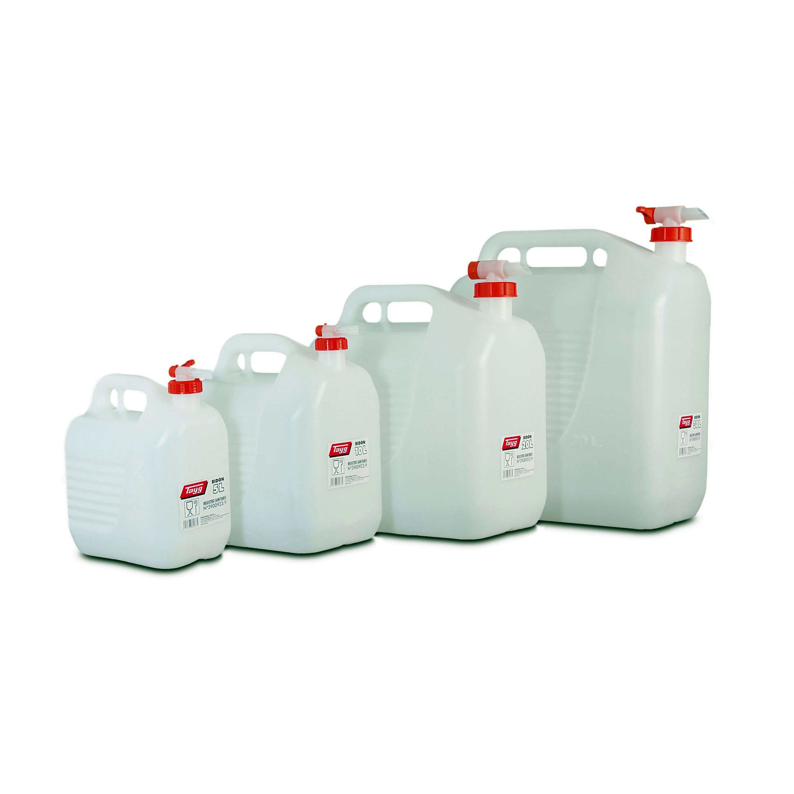 BIDON PLASTICO TAYG CON GRIFO 10 LTS.