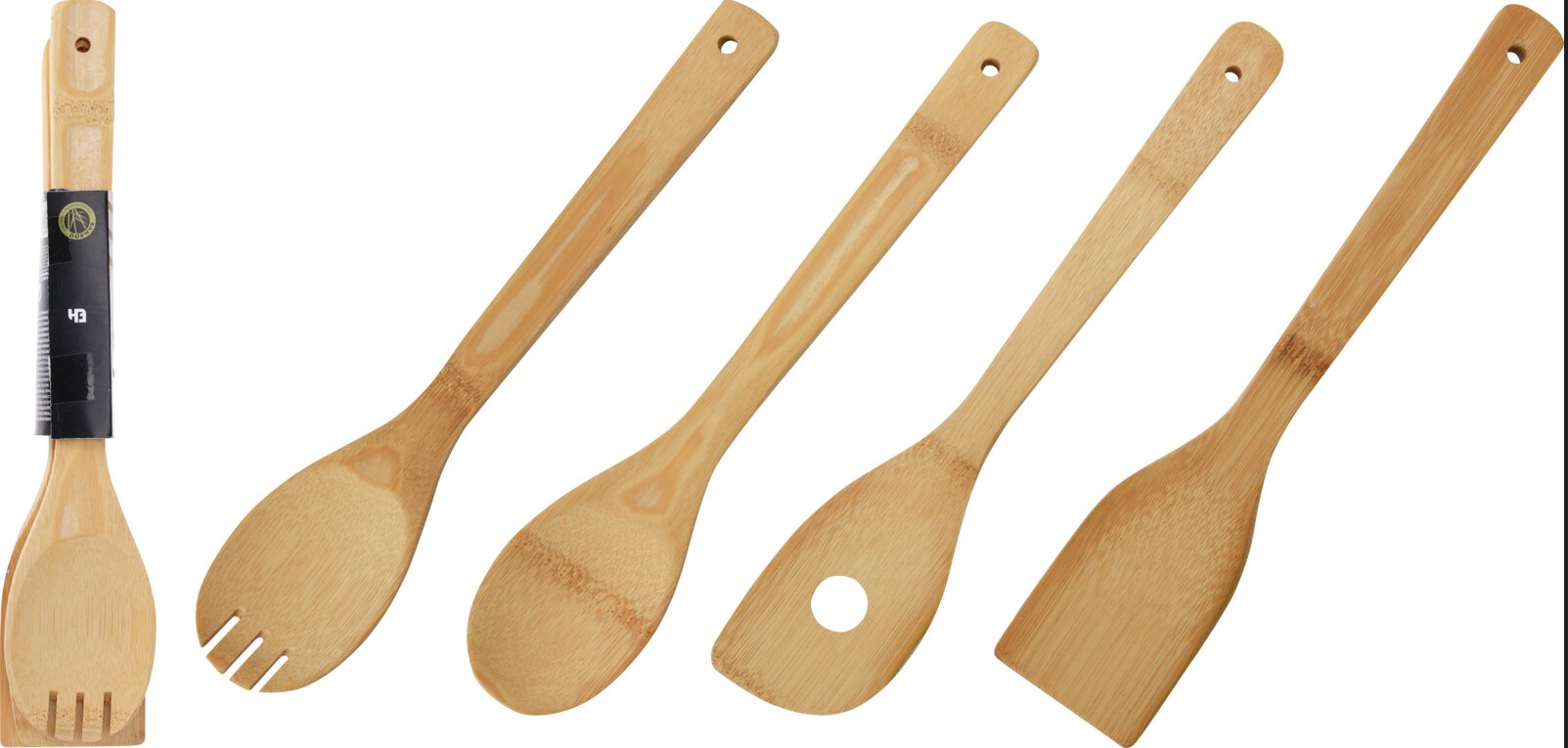 UTENSILIOS DE COCINA BAMBU EXCELLENTH (4 PZAS.)
