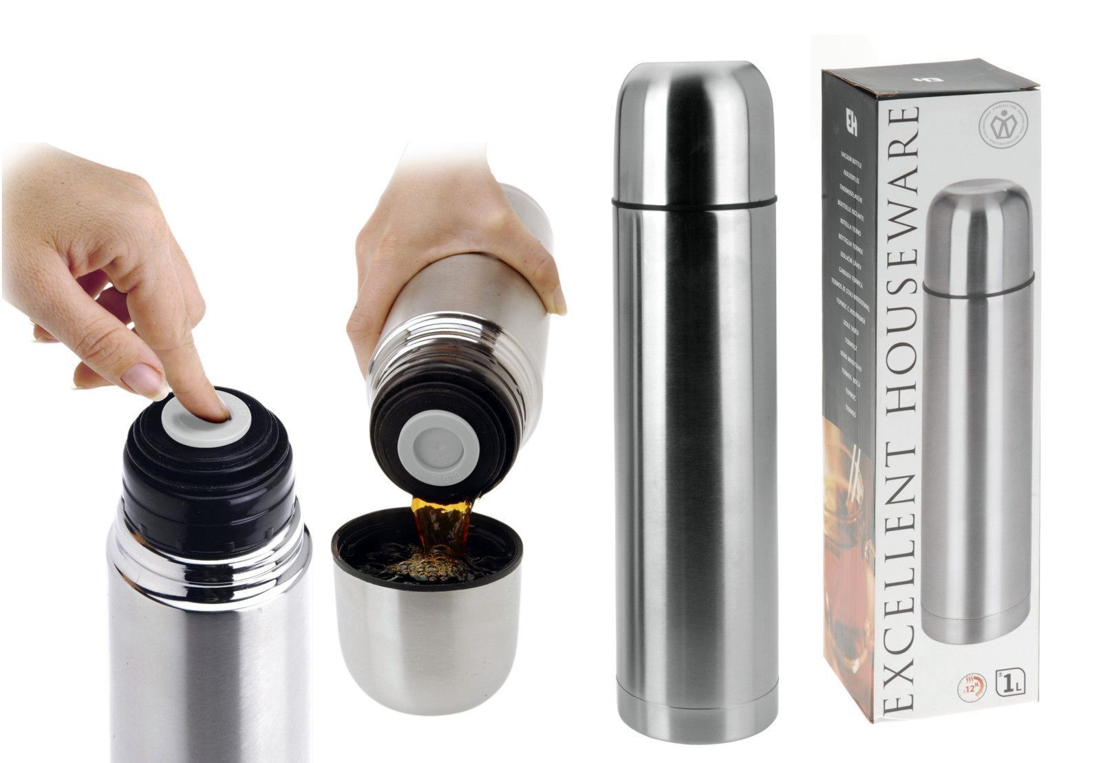 TERMO INOXIDABLE LIQUIDOS EXCELLENTH 1000 ML.