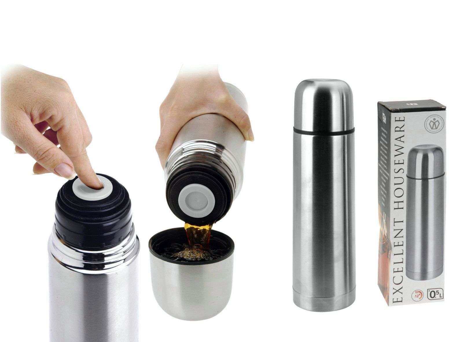 TERMO INOXIDABLE LIQUIDOS EXCELLENTH 500 ML.