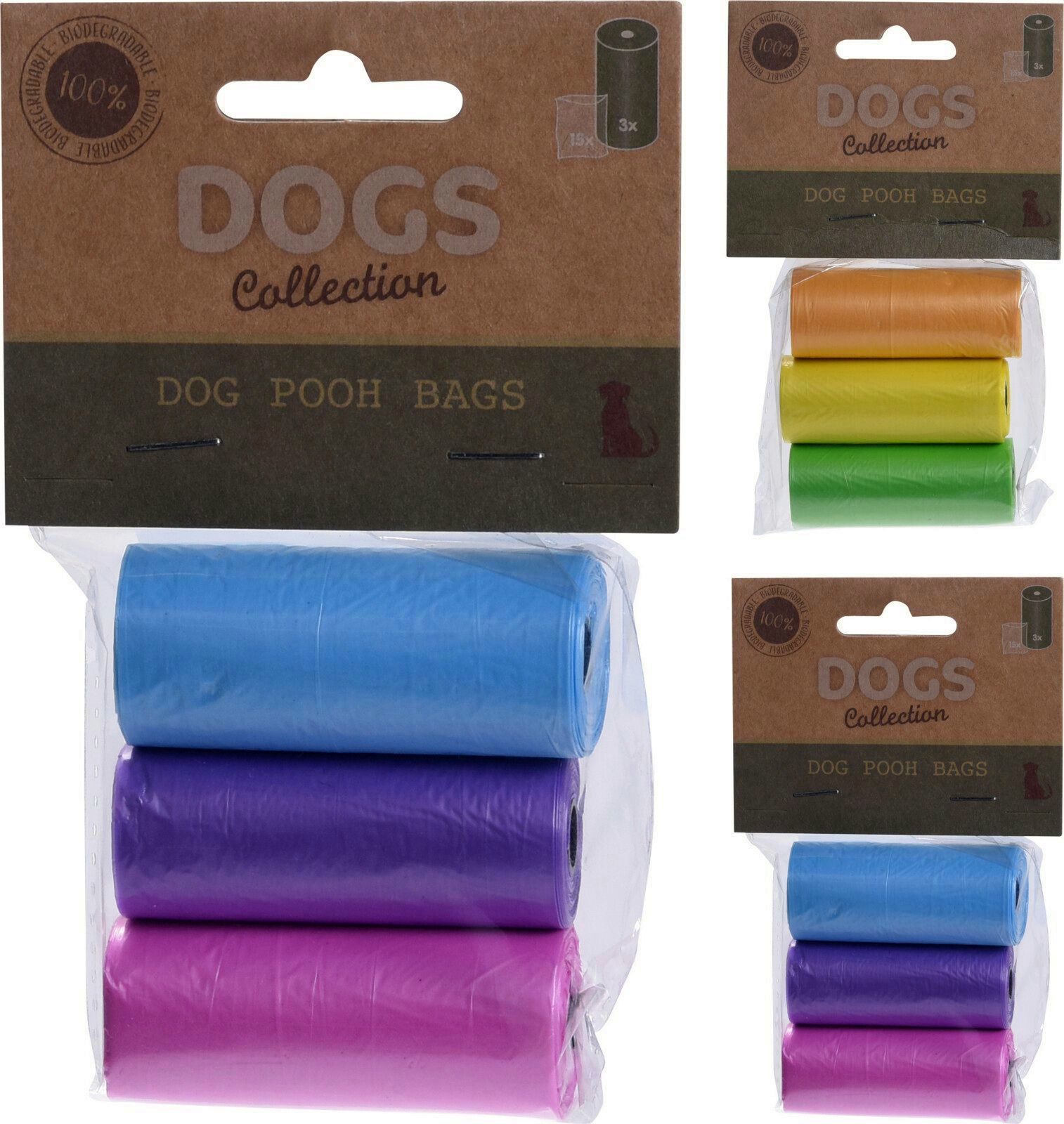 BOLSAS PERROS 2ASS DOGS COLLECTION SET 3 UND.