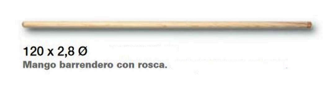 MANGO CEPILLO BARRENDERO VIKINGA CON ROSCA