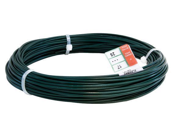 ROLLO ALAMBRE FORRADO VERDE     20MTS.