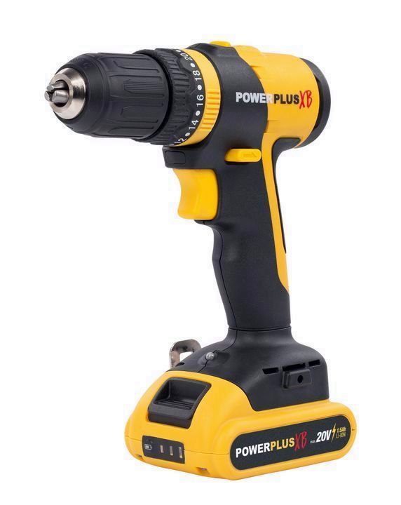 TALADRO BATERIA 20V. + 2BAT. + 362 ACC. POWXB10070 POWERPLUS