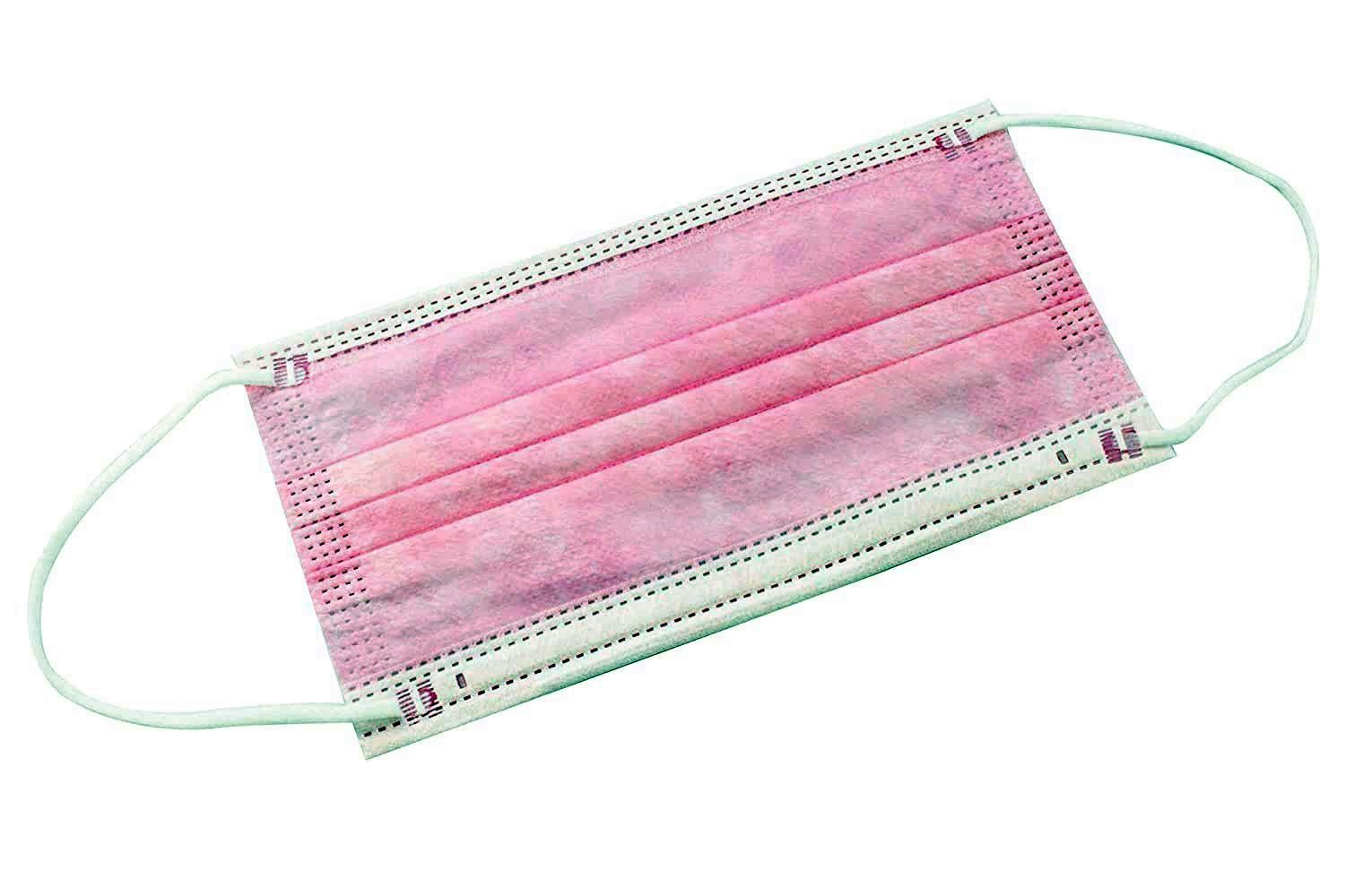 MASCARILLA HIGIENICA ROSA  10UNID.