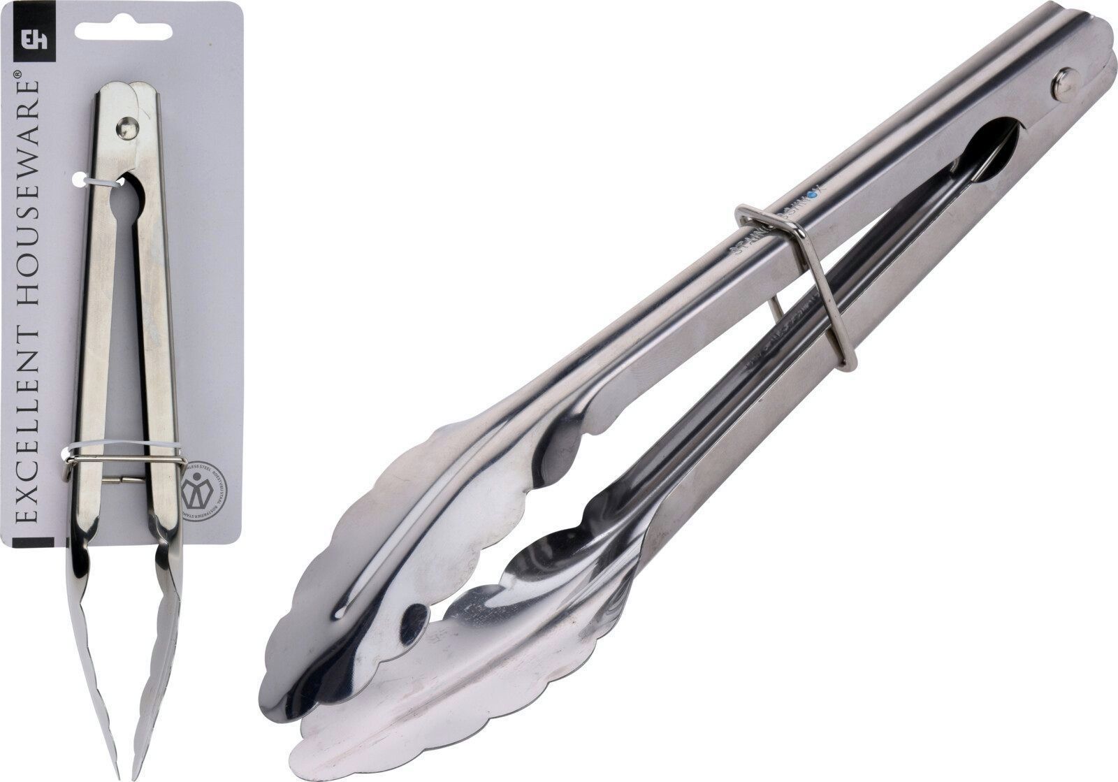 PINZAS DE COCINA INOXIDABLE EXCELLENTH 24 CMS.