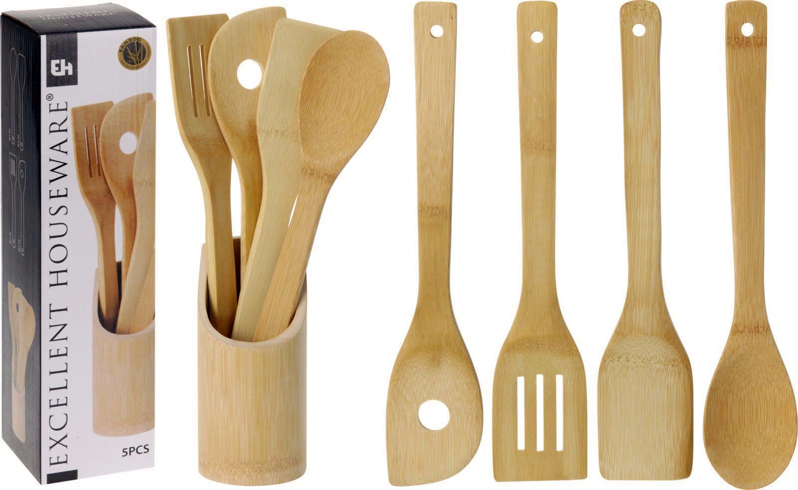 CUCHARAS EXCELLENTH BAMBU 5 PZAS.