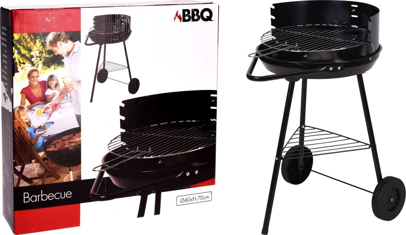 BARBACOA BBQ REDONDA ABIERTA 51X45X70CMS